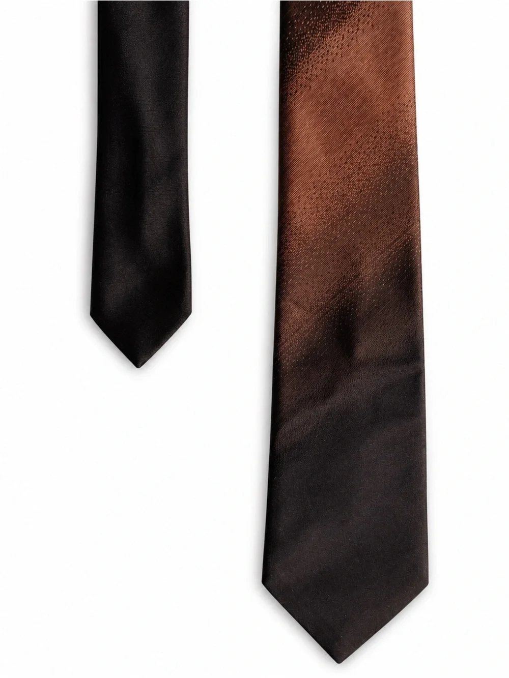 Jean Patou Vintage Brown Gradient Skinny Tie